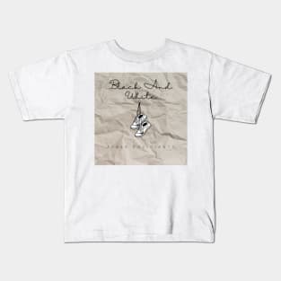 Black and white Kids T-Shirt